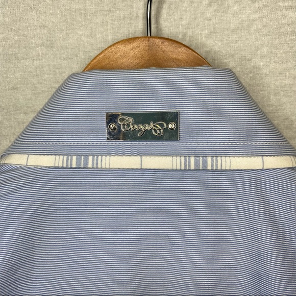 Coogi Luxe Dress Shirt Light Blue Contrast Cuffs & Collar Men’s Medium (15.5/16) - Picture 9 of 15